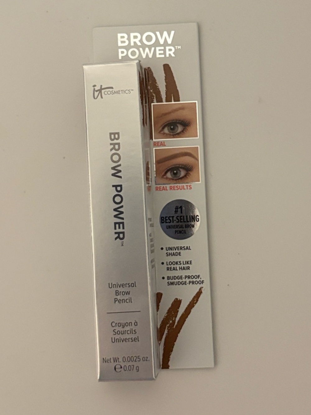 NIB [IT Cosmetics] Brow Power Universal Eyebrow Pencil in Universal Taupe 0.07g - Picture 9 of 15